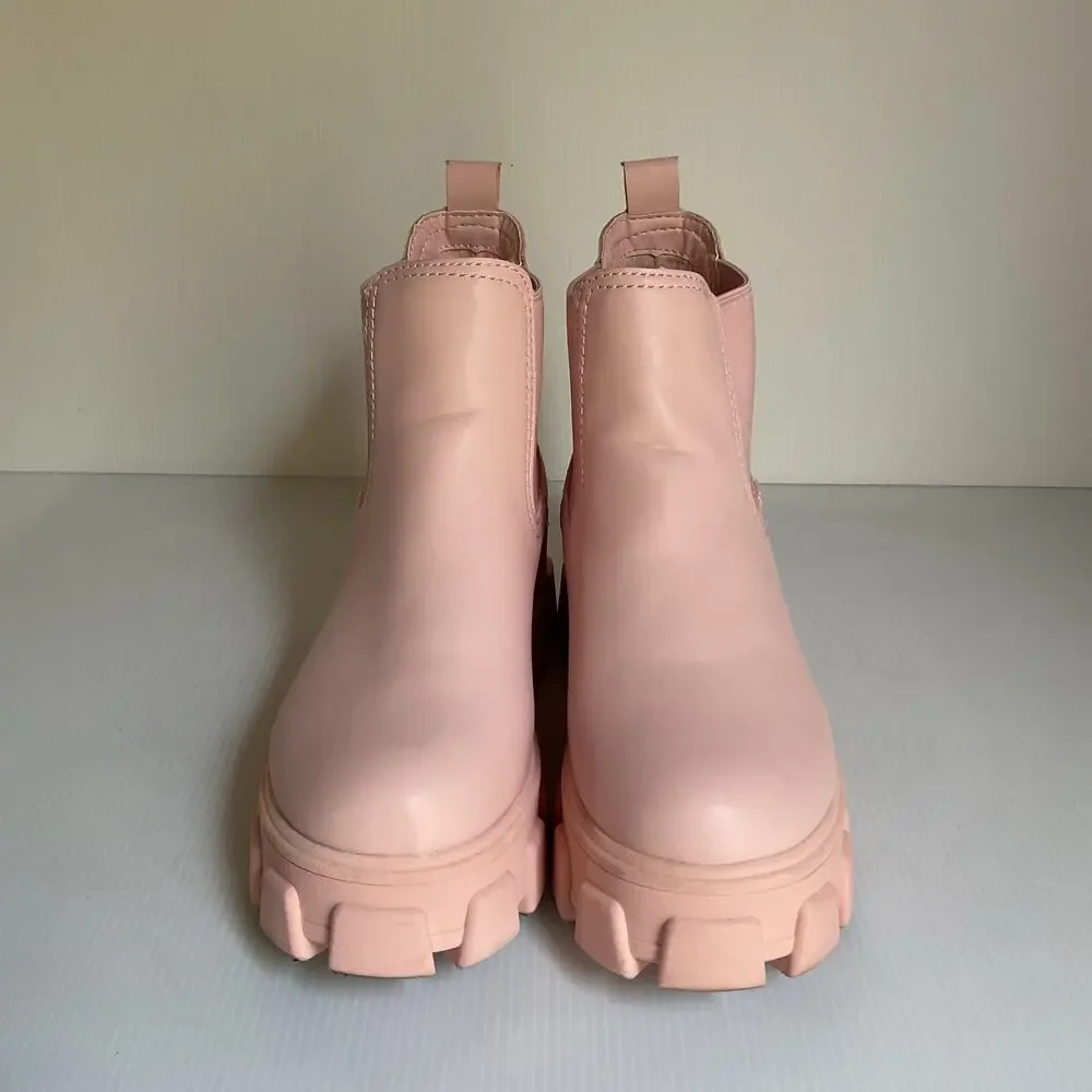 Circus NY Pink Platform Chelsea Boots Women’s 6.5 Chunky Sole Ankle